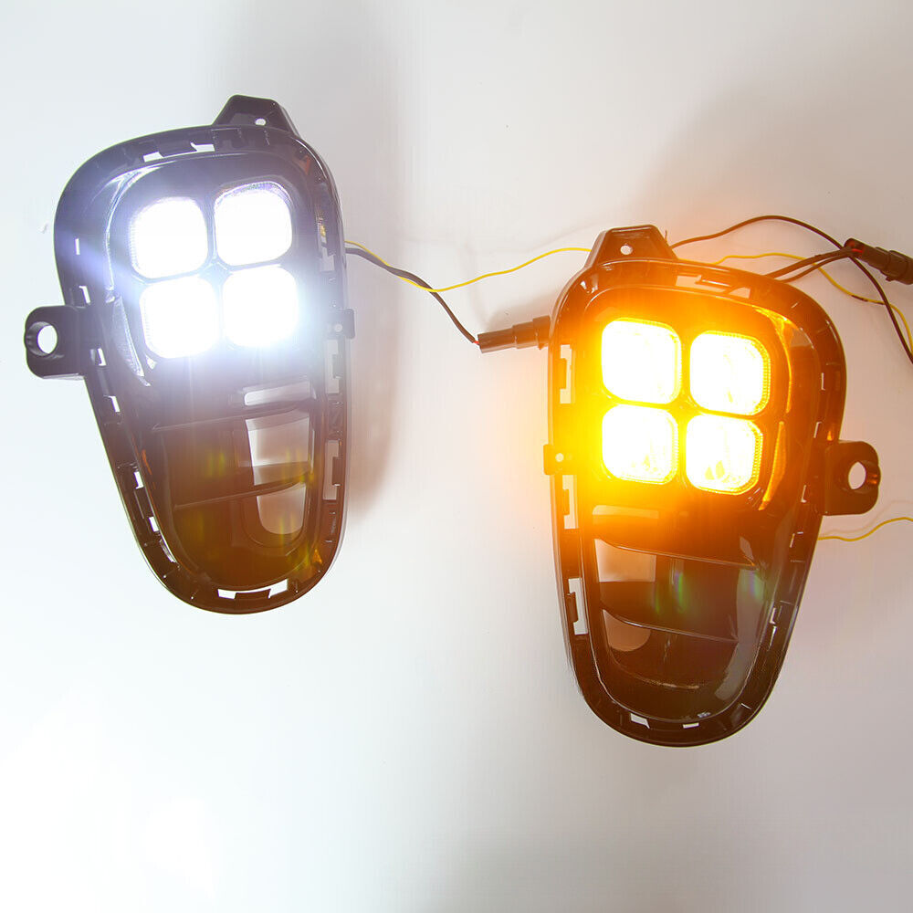Fit for Kia Picanto 2017-2020 Pair Fog Light Bumper Driving Lamp Daytime Running Q