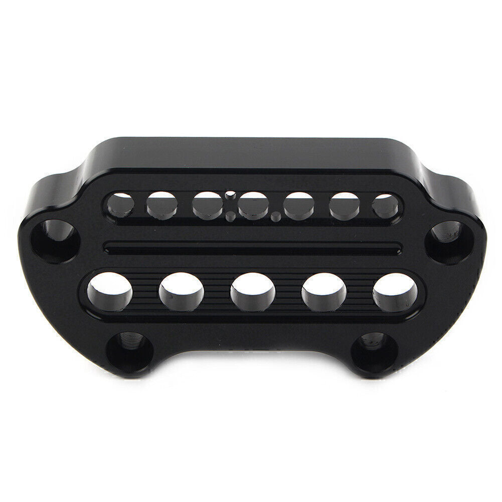Black Indicator Handlebar Top Clamp Fit for Harley Dyna Sportster XL883 XL1200 Q