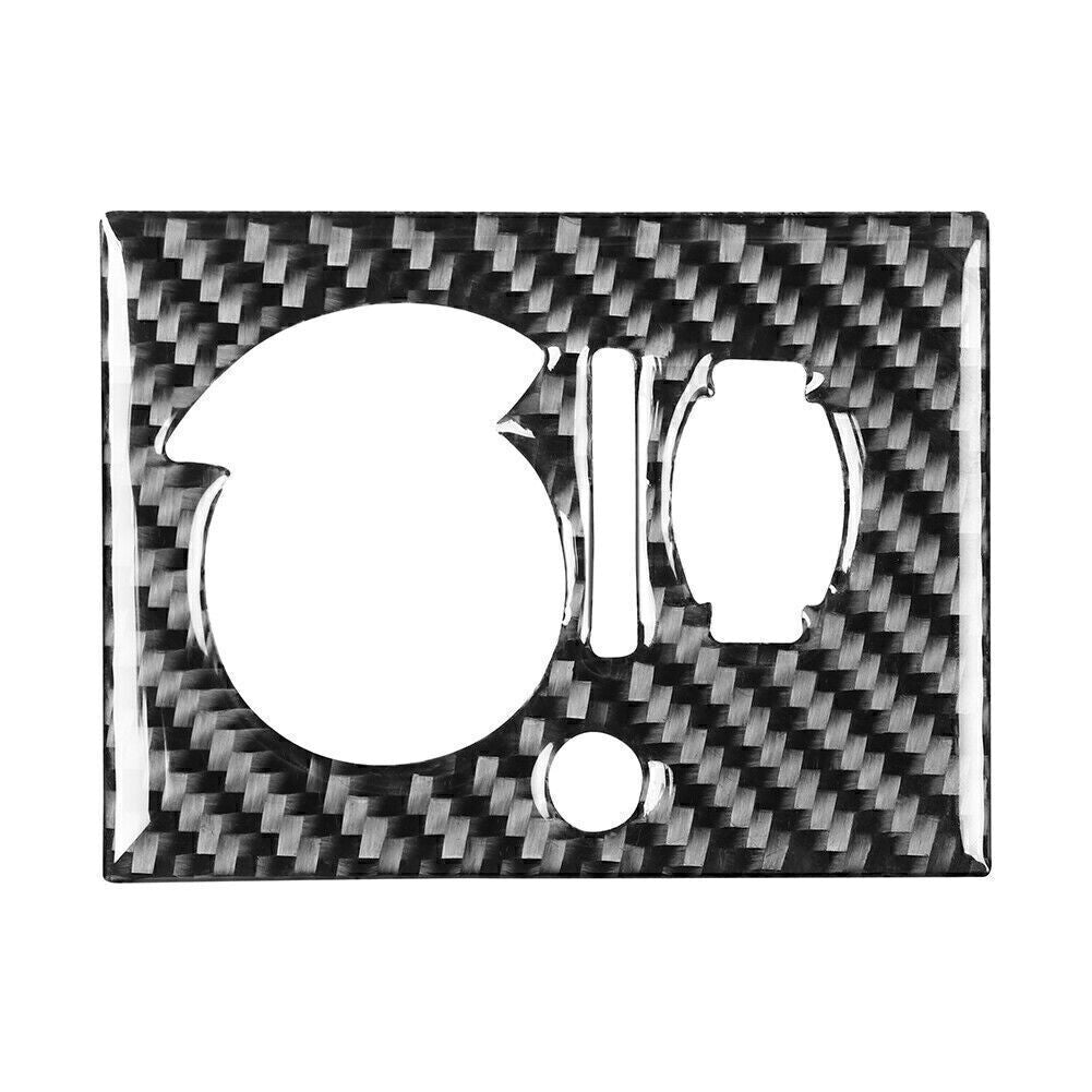 Carbon Fiber Headlight Switch Panel Cover Trim for Dodge for Challenger 2008-2014