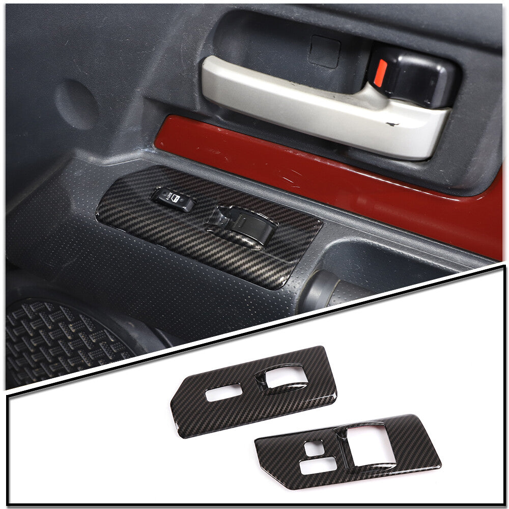 Carbon fiber interior door handle bowl panel decoration suitable for X5 X6 E70 E71 2008-2013 - v
