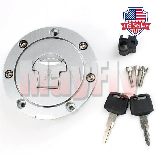 fit For CBR250/400/600/900/929/1000RR/1100XX Fuel Gas Tank Cap Cover Lock w/ Key