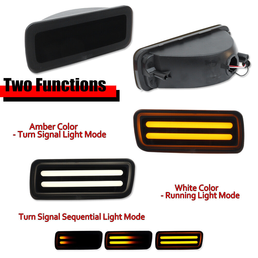 SWITCHBACK dynamic amber and white DRL/turn signal lights for 85-92 Camaro- v