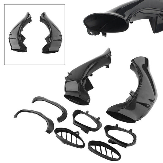 for Ram Air Intake Tube Duct Cover Fairing Black for Yamaha YZF1000 YZF R1 2004-2006