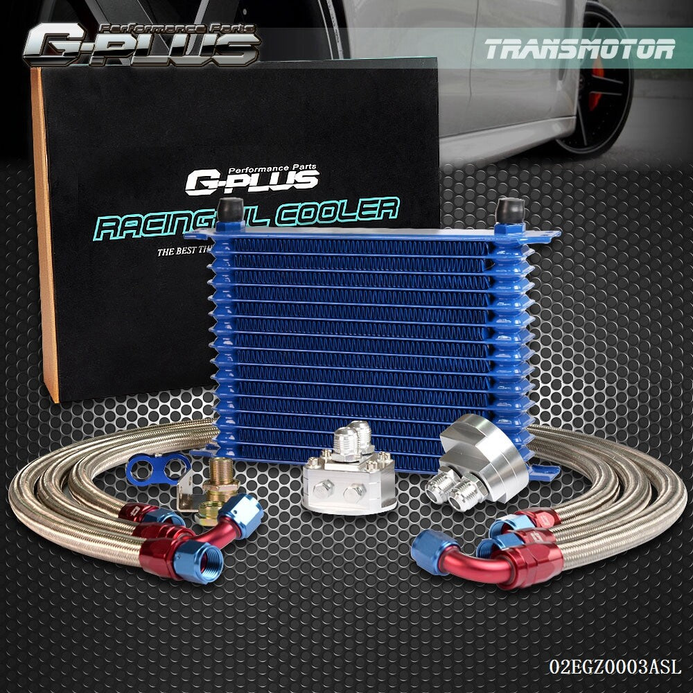 Brand New Universal 15-Line 10AN Engine Oil Cooler Filter Adapter Hoses Relocation Kit Q