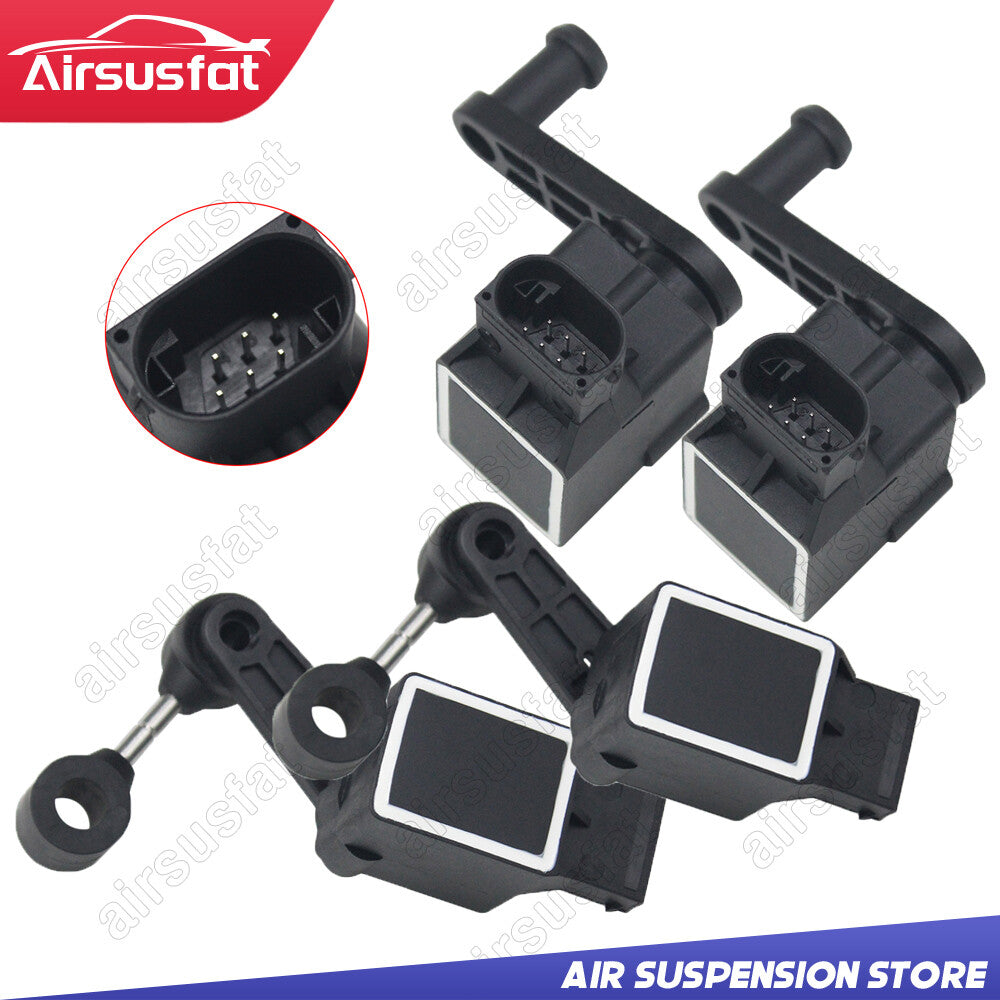 4x Fit for Jaguar XJ8 X350 04-07 Front and Rear Riding Control Height Sensor 6-pin