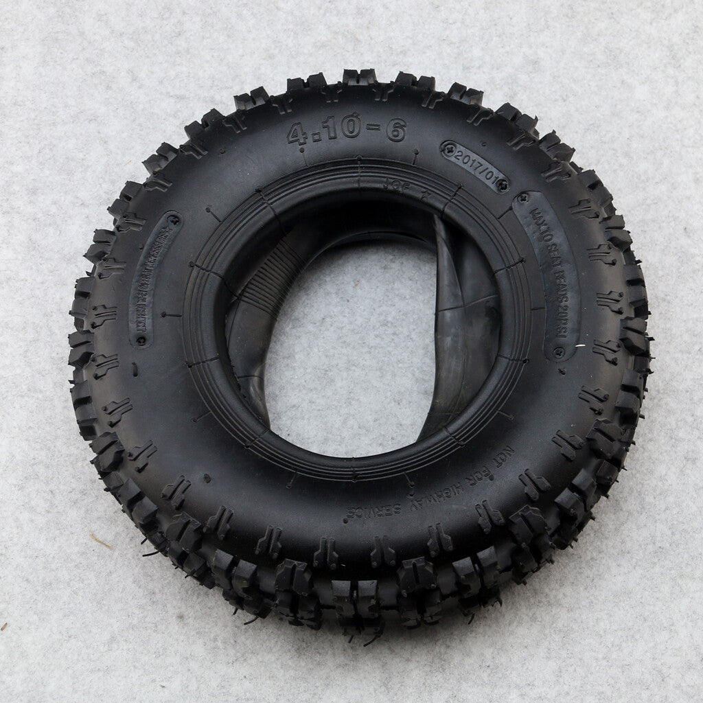 4.10/3.50-6 Tire Inner Tube Off-Raod TR87 Bent Valve ATV Trailer Snow Blower