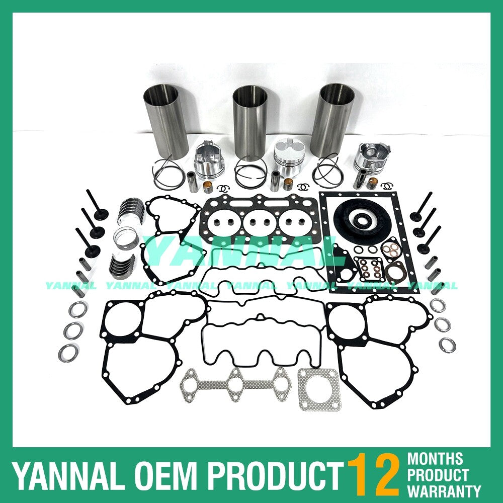 3-piece overhaul and rebuild kit for Shibaura S773 diesel engines