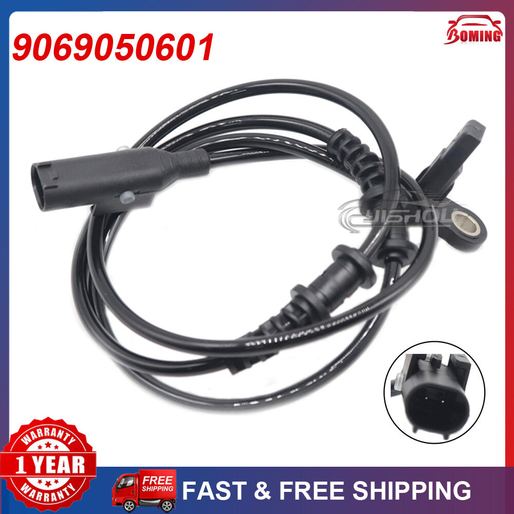 Automotive ABS wheel speed sensor 9069050601 is suitable for Mercedes-Benz Sprinter 2500 and 3500 models.