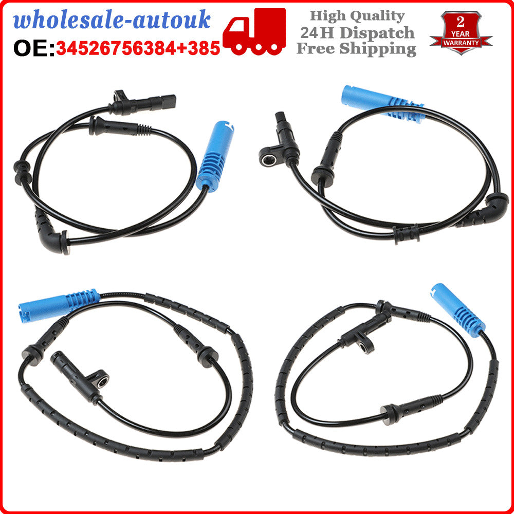 4X Front Rear L/R ABS Wheel Speed Sensor for MINI COOPER 02-08 34526756384 385