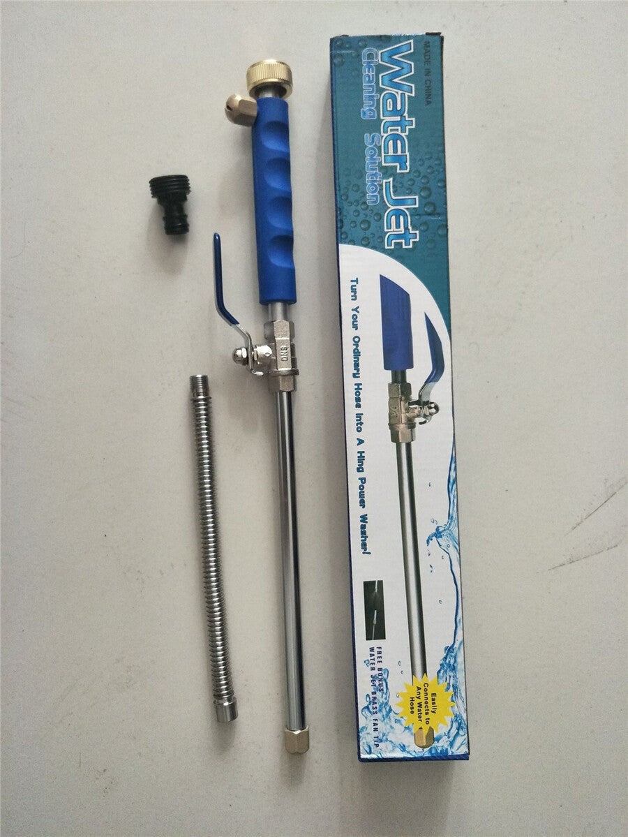 High Pressure High Power Washer Water Spray Gun Nozzle Wand w/Flexible Hose