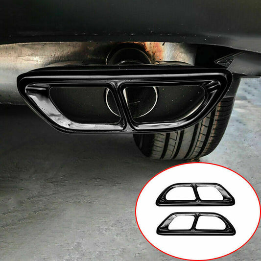 for HONDA CR-V CRV 2020-2022 Black Rear Exhaust Muffler Tip Tail Pipe Frame Trim