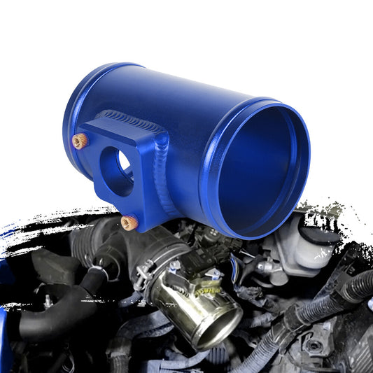 3/76mm for Subaru for Suzuki MAF Mass Air Flow Sensor Mount Adapter Tube Blue