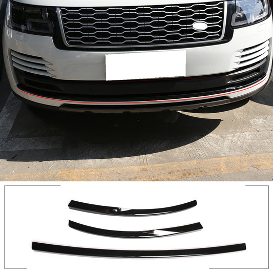 3-piece front bumper trim molding for Range Rover L405 18-22 Black