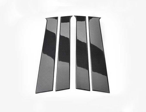 Carbon Fiber Style for Honda HR-V HRV 2016-2022 Car Window B Pillar Cover Trim