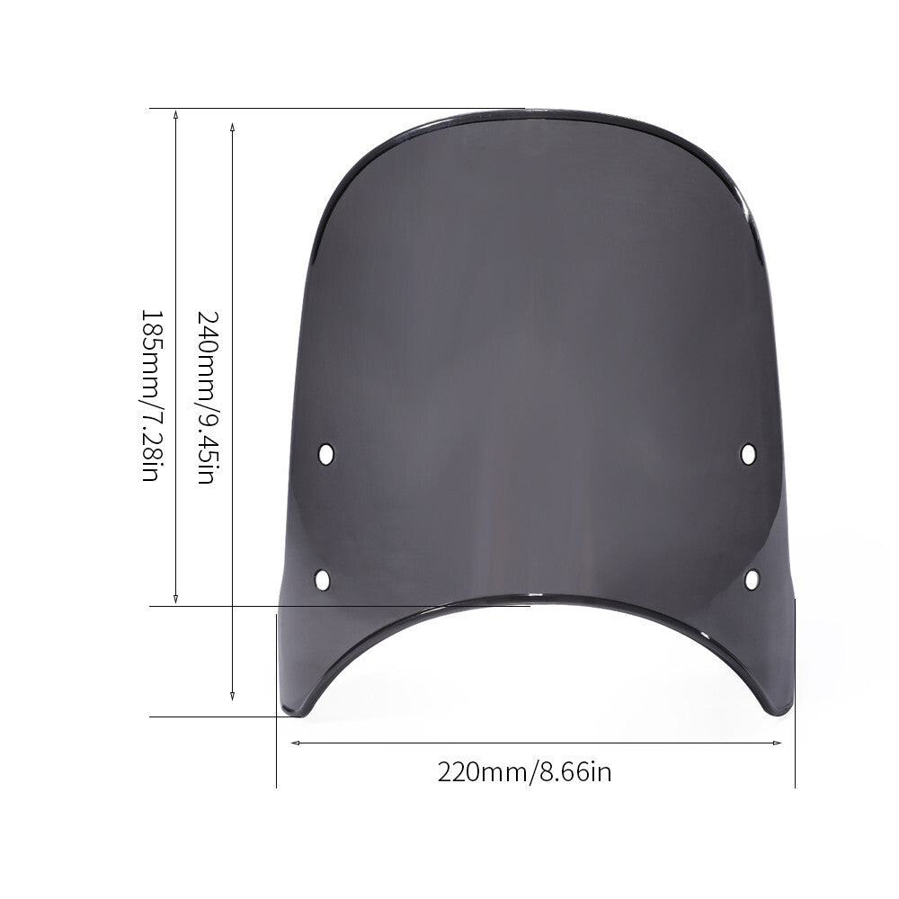 For CFMOTO 450CLC 450 CLC Windshield Windscreen Screen w/Mounting Bracket Q