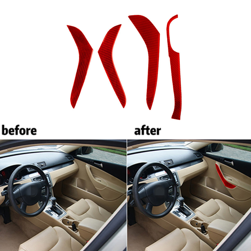 Carbon Fiber Central Console Panel Cover Trim For 6 E63 E64 2004-2007 v