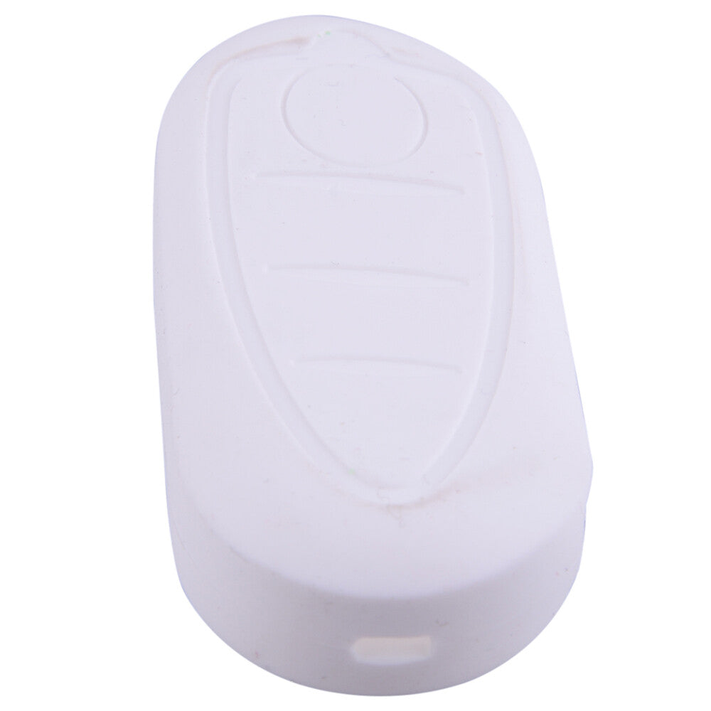 White 3-Button Silicone Key Case Cover Shell Fits for Alfa Romeo 4C Mito Giulietta Q