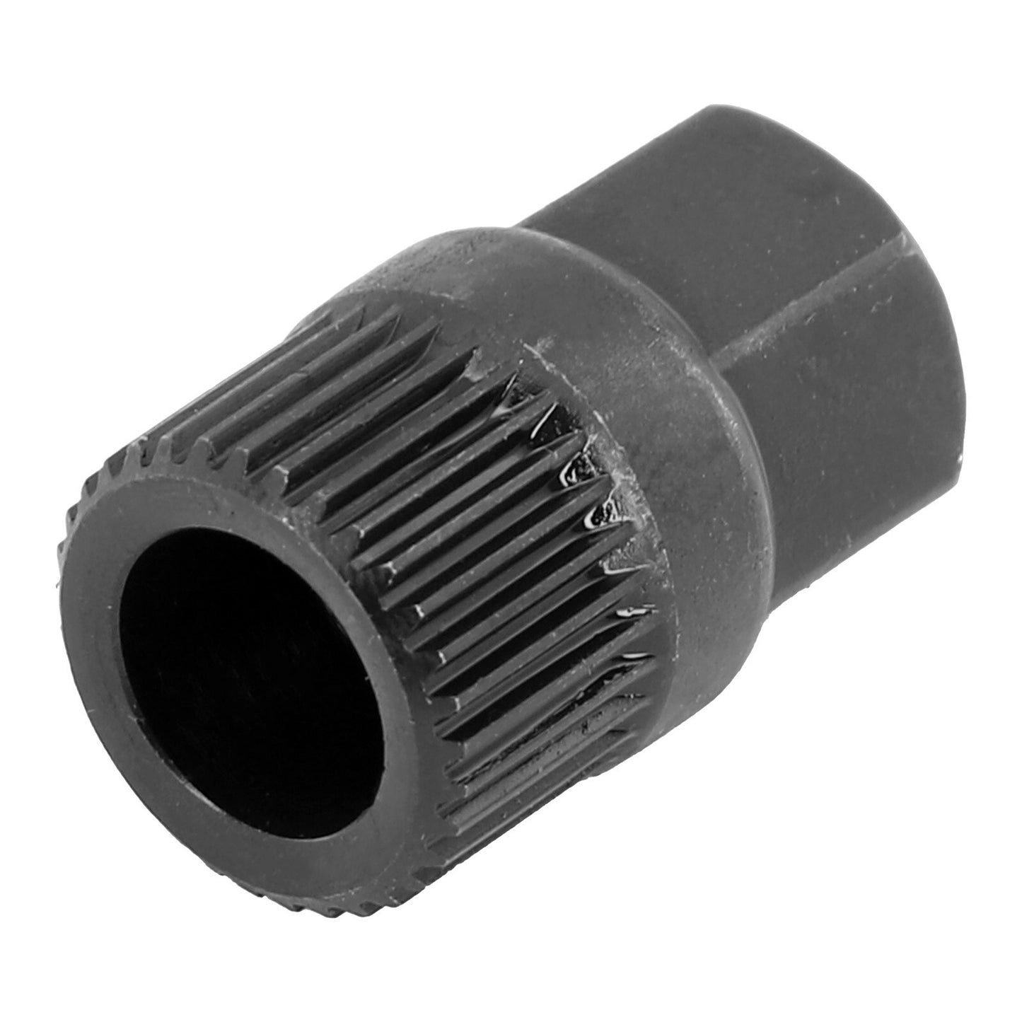 Generator pulley removal tool for replacing carbon brushes, suitable for V-belt pulleys.