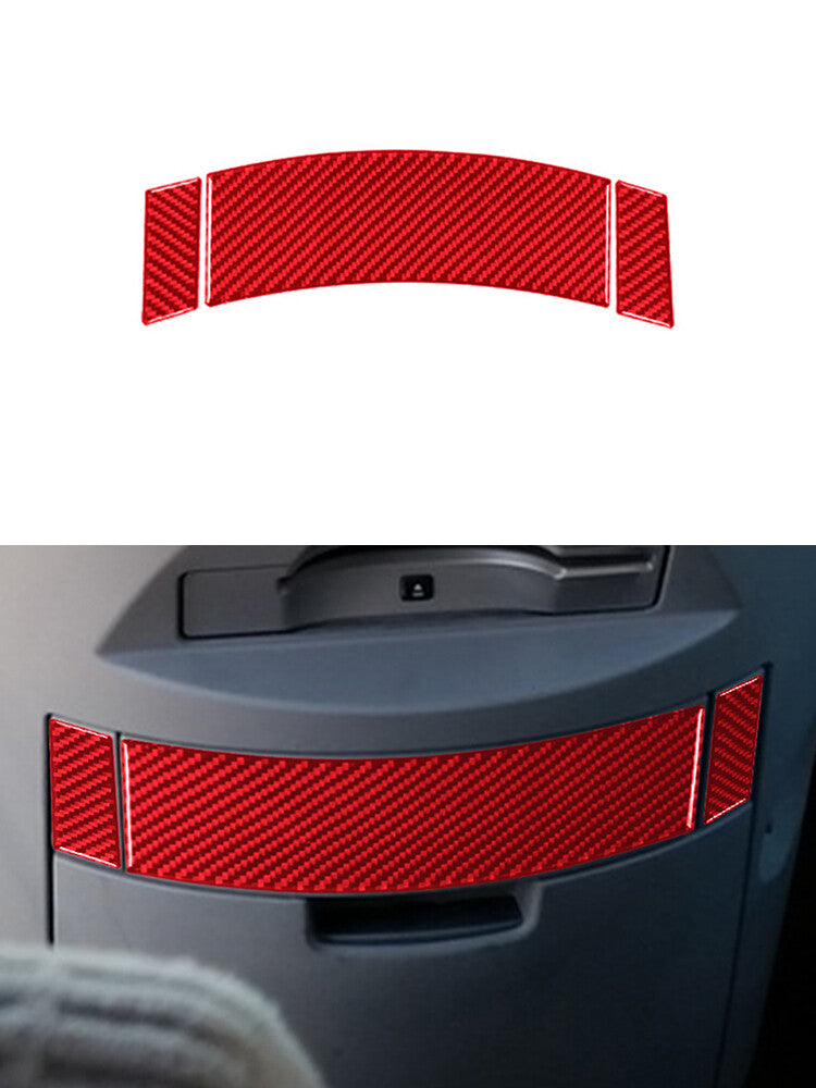 Red Carbon Fiber Window Lifting Control Panel Cover Trim for Audi TT 2008-2014 v