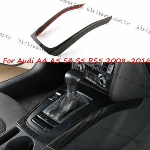 for Audi A4 A5 S4 S5 RS5 2008-2016 Center Console Gear Shift Frame ABS Carbon B n