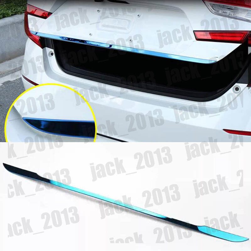 for Honda Accord 2018-2023 Blue steel Rear Door Trunk Lid Tailgate Strip Trim