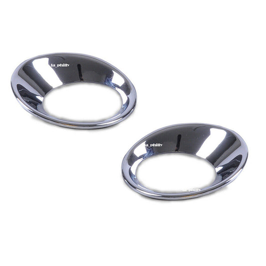 2x for Nissan Qashqai 07-12 Chrome Fog Lights Lamp Mask Cover Molding Trim Rear