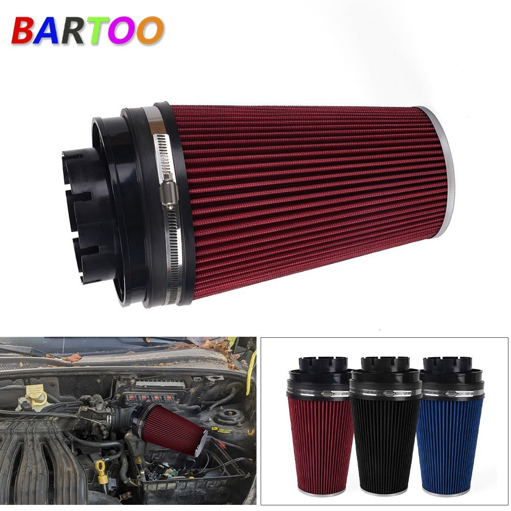 Dry Air Filter 4 102mm High Flow Inlet Cold Air Intake Cone Replacement Q