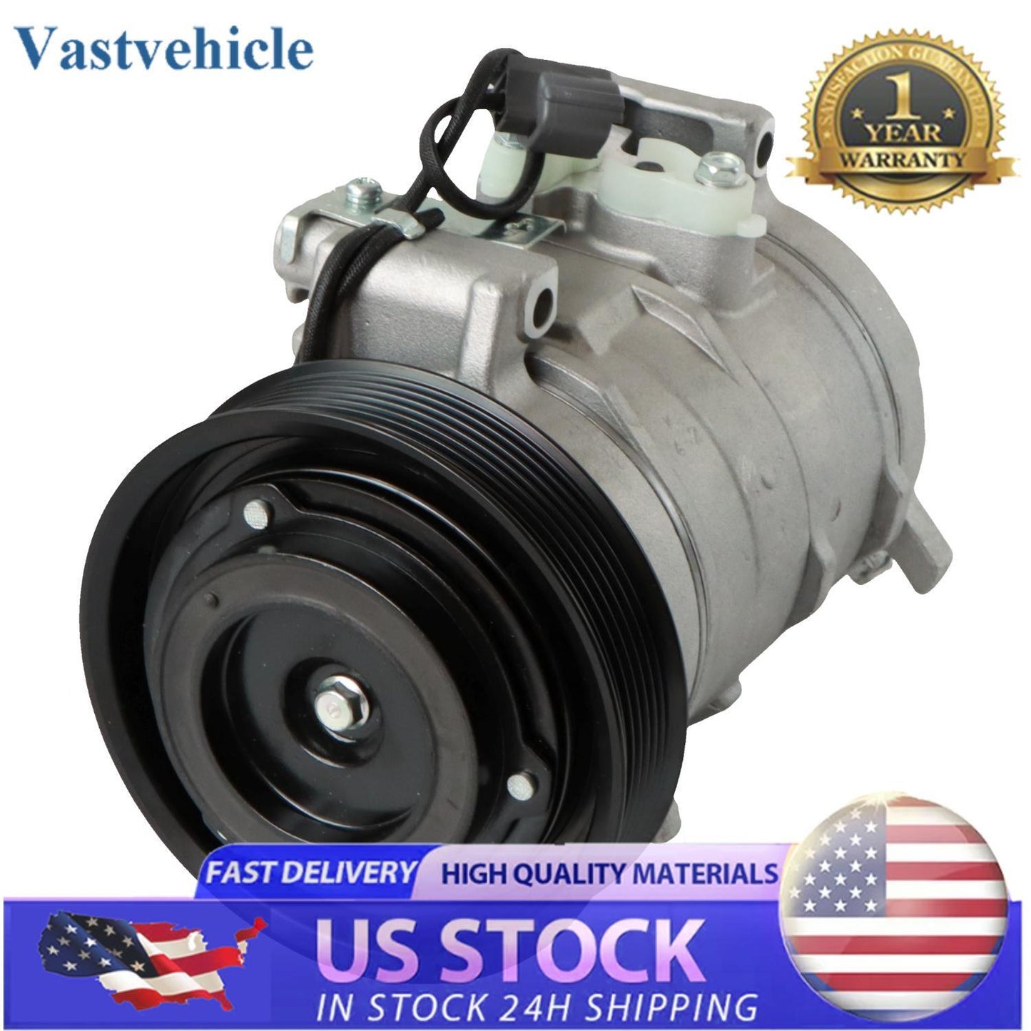 for CO 28003C A/C Compressor and Clutch Fit for Honda Accord 2.4L L4 2003-2007