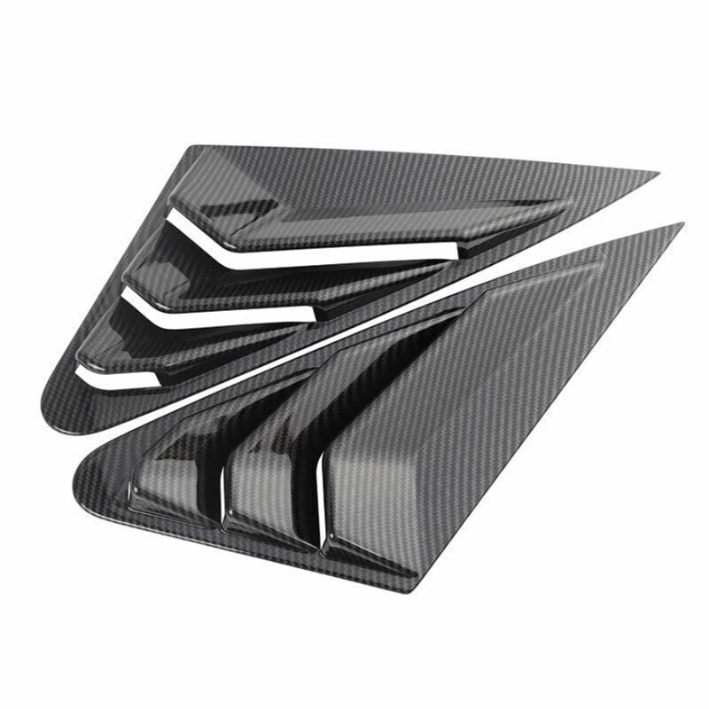 for Audi A3 S3 2014-20 Carbon Fiber Side Vent Window Scoop Louver Cover Trim 2P