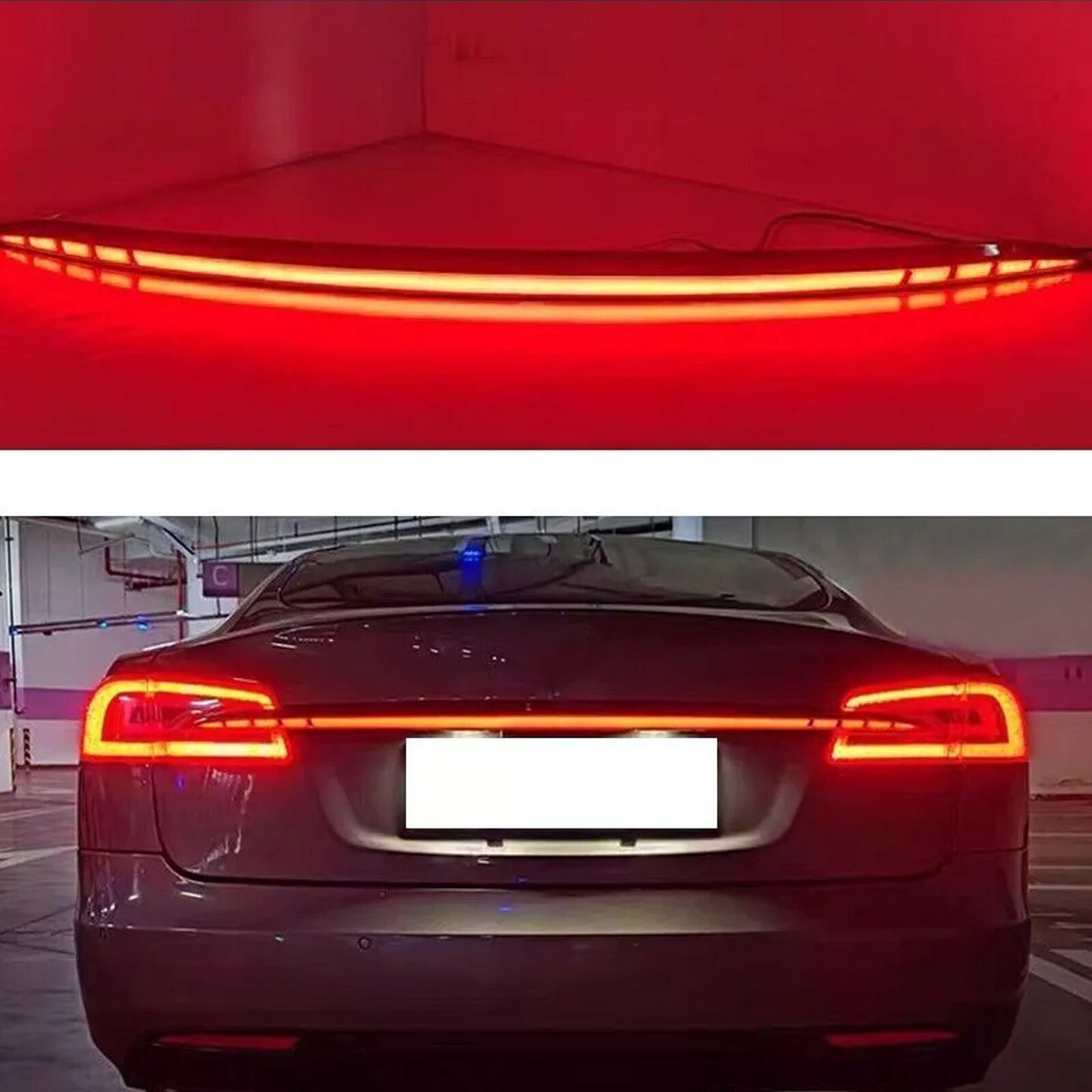 Black Rear Door LED Trunk Tail Light Lamp Replace for Tesla for Model S 2015-2023