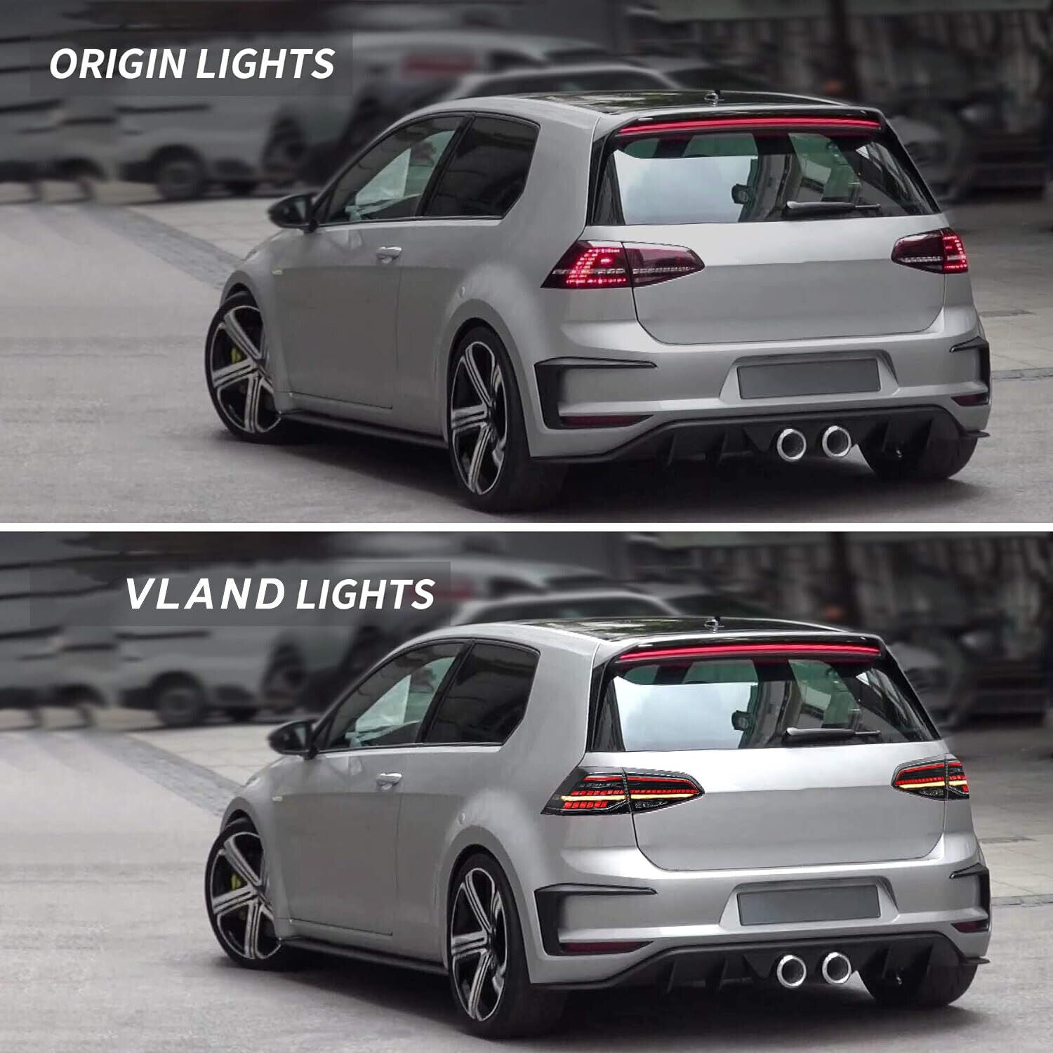 Full LED Tail Lights For 2014-2019 for VW for Golf 7 MK7 GTI MK7.5 Smoked W/Sequential