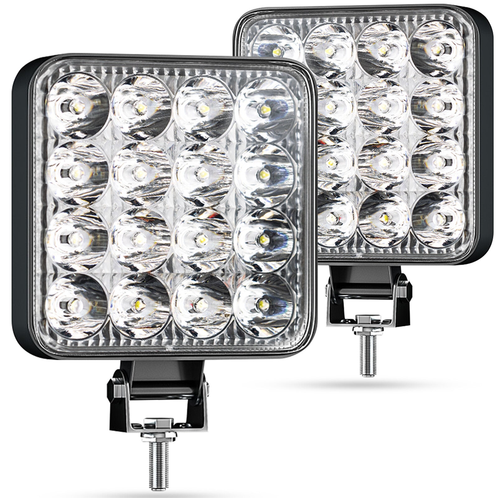 8.5cm Square LED Light Pod 48W 9-32V Driving Lamp for Jeep Offroad Truck 4x4 ATV Q