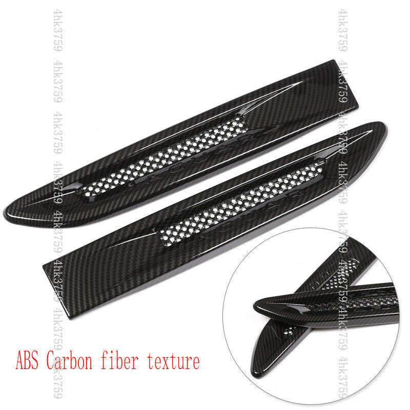 for Jaguar F-PACE 2016-2020 Carbon Fiber Fender Side Air Vent Outlet Cover Trim