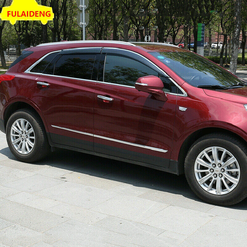 4P for Cadillac XT5 2017-2023 Chrome Decorate Side Door Body Molding Strip Trims