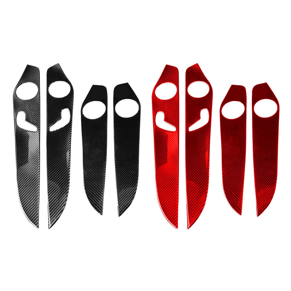 Innner Door Panel Cover Trim Fit for Benz C Class W205 2014-2021 Carbon Fiber