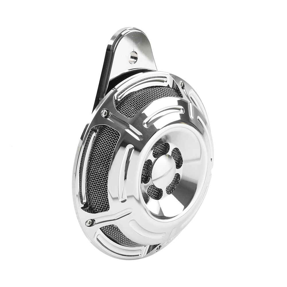110dB Horn Speaker Cover Chrome Fit for Harley Touring Glide Big Twin 1991-2023