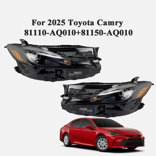 LED headlights with left-hand drive and right-hand passenger projection are available on the 2025 for Toyota for Camry LE SE.