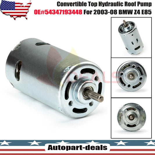 Brand new convertible top hydraulic roof pump motor 54347193448, suitable for BMW Z4 E85, 2003-08 Q