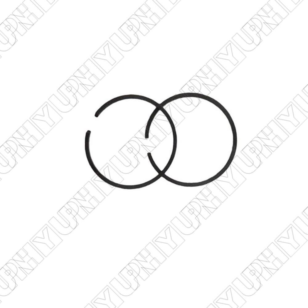 New 2 Pcs 49mm x 1.5mm Piston Rings Set For 2 Stroke 100cc Cylinder Piston 1E49F Q