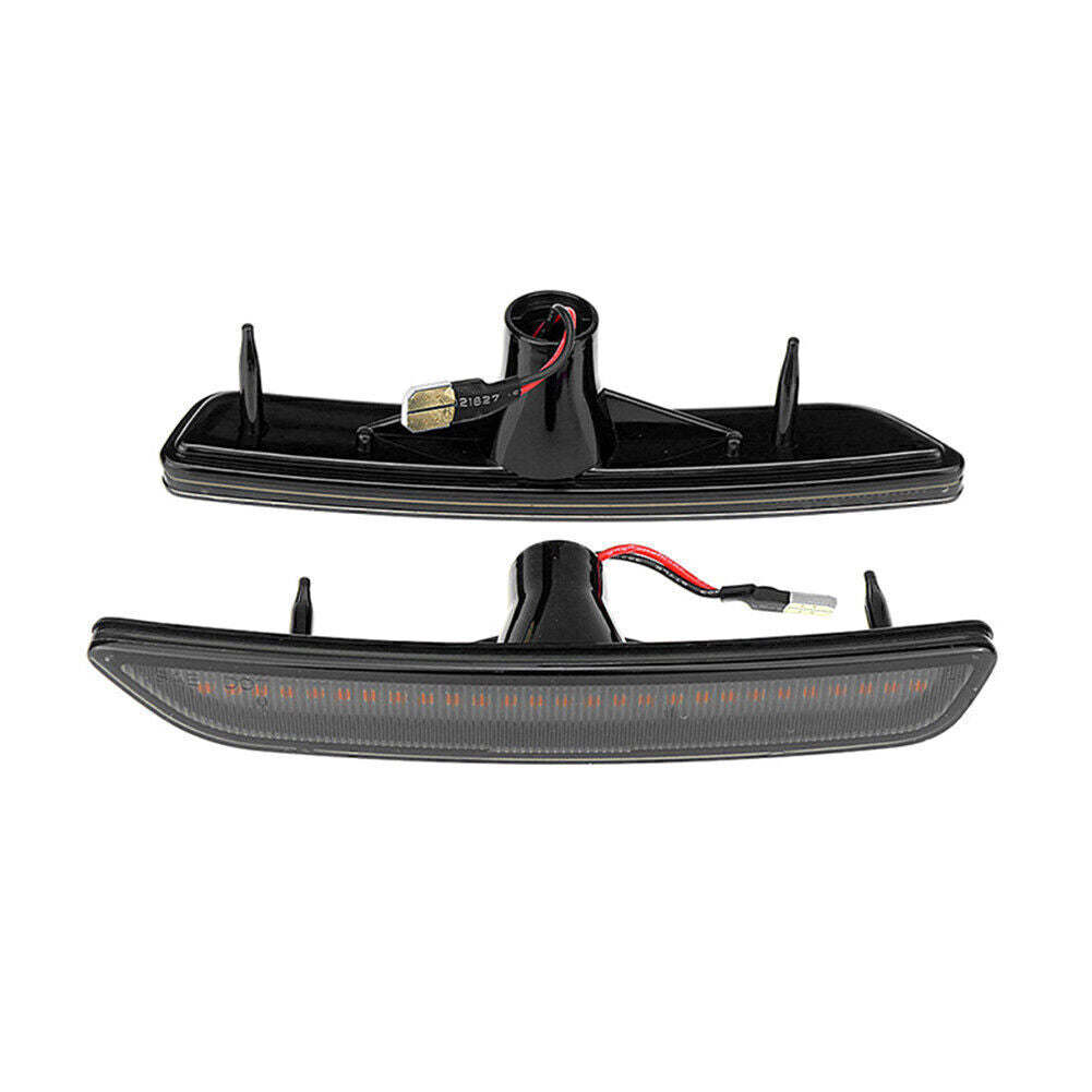2x LED Front Side Marker Lights Indicator Lamp for 2010-2014 11 12 for Ford for Mustang