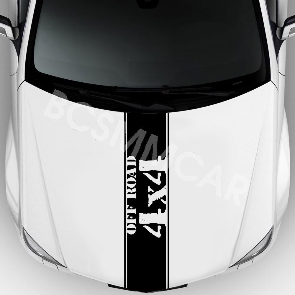 Accessory Offroad Car Stripes Rally Stickers Sports Racing Decal For Hood Bonnet