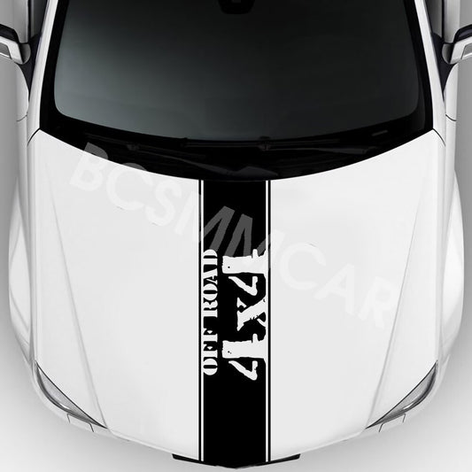 Accessory Offroad Car Stripes Rally Stickers Sports Racing Decal For Hood Bonnet