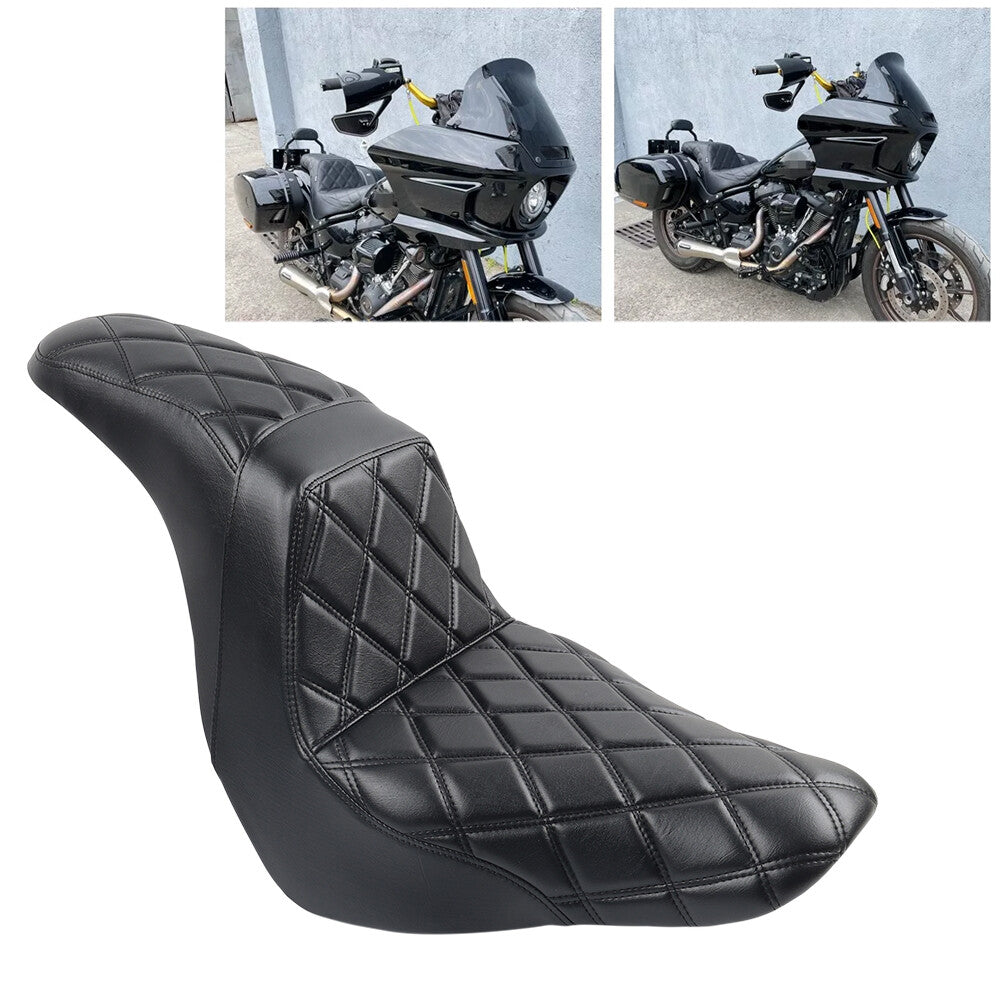 Motorcycle 2-Up Driver Passenger for Seat for Harley Low Rider FXLRST FXLRS FXLR 18+