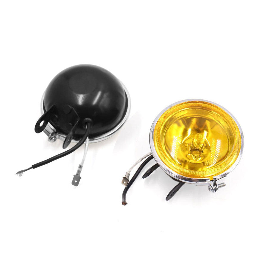 3.5 Inch 12V 55W LED DRL Round Car Fog Lamp Driving Daytime Running Light Yellow Q