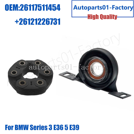 Driveshaft Center Carrier Support Bearing+Flex Disc for BMW Series 3 E36 5 E39