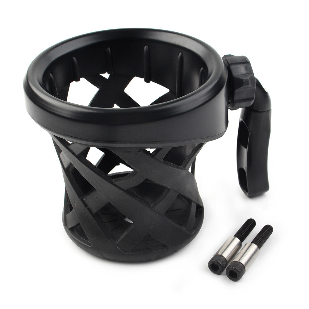 for Harley Motorcycle Handlebar Cup Holder Drink W/ Mesh Basket Mount Universal Q