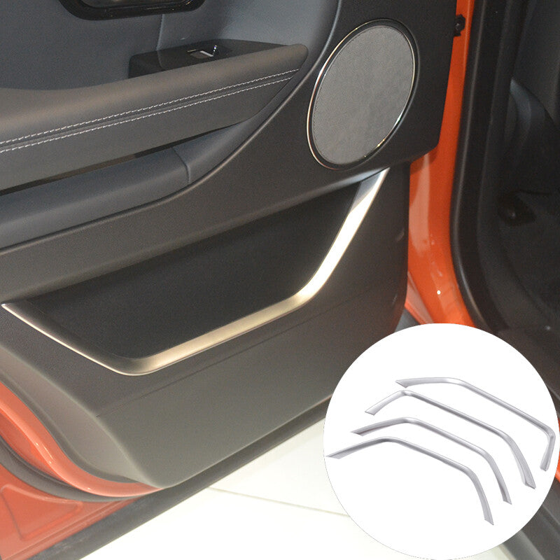 Matte silver interior door panel trim for Range Rover Evoque 2012 - 2019 n