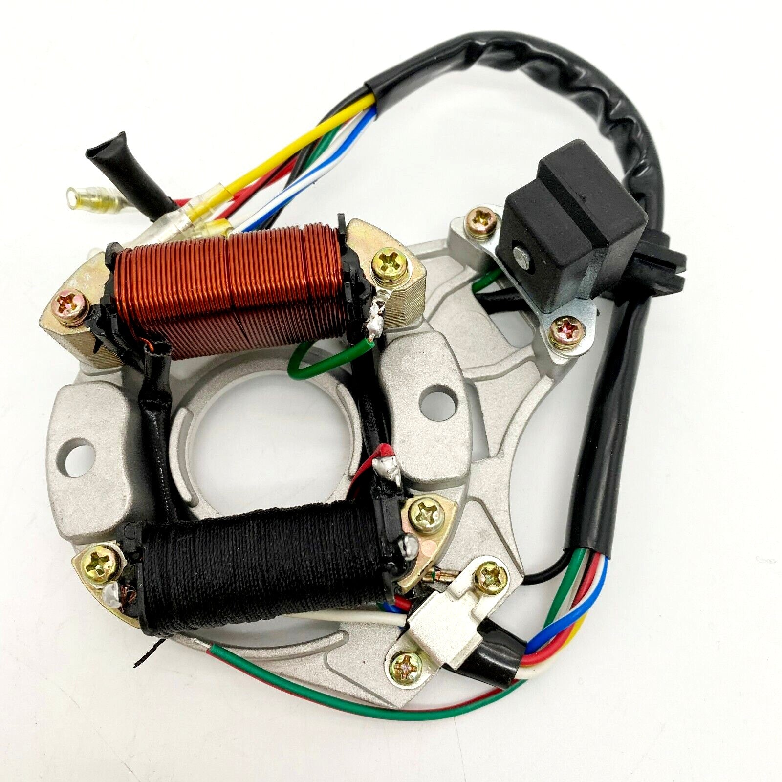 ATV Quad Stator Ignition Magneto Plate 50cc 110c 125 110cc chinese 2 Coil Taotao
