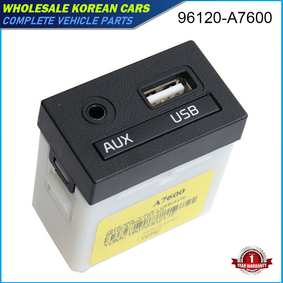 USB and AUX port adapter jacks are compatible with 17-18 Forte 96120-A7600
