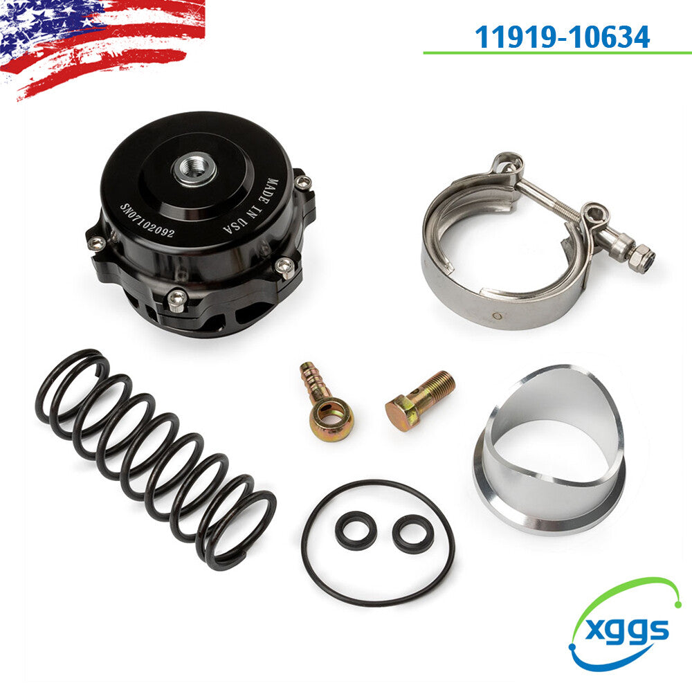 1-pack 50mm blow valve BOV BV50 series suitable for TIAL QV band flange 6 PSI spring